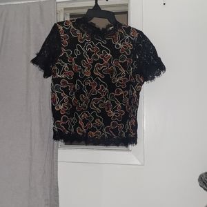 Zara sheer blouse